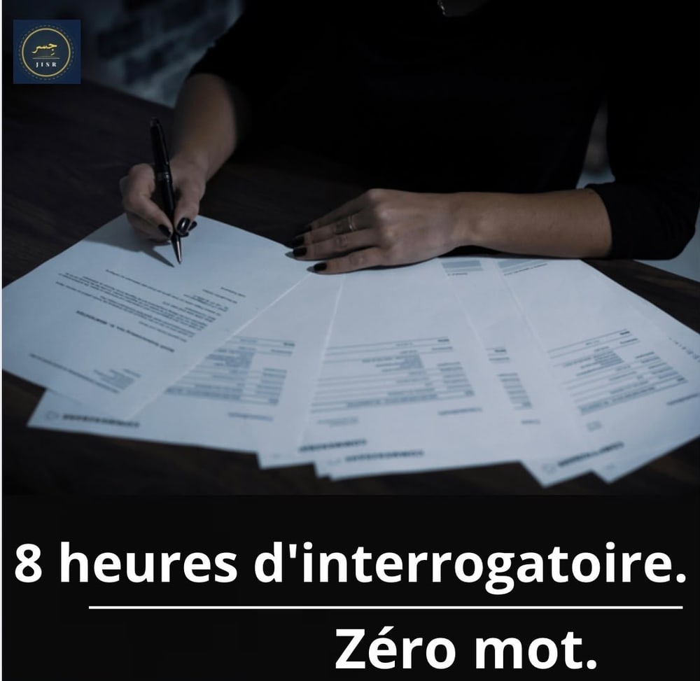8 heures d’interrogatoire. Zéro mot.